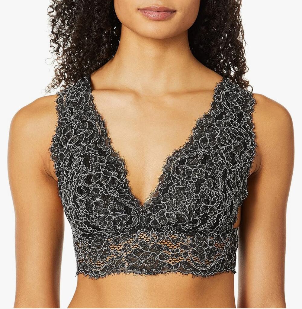 Cosabella Pret-A-Porter Lurex Longline Curvy Bralette - XL - NWOT